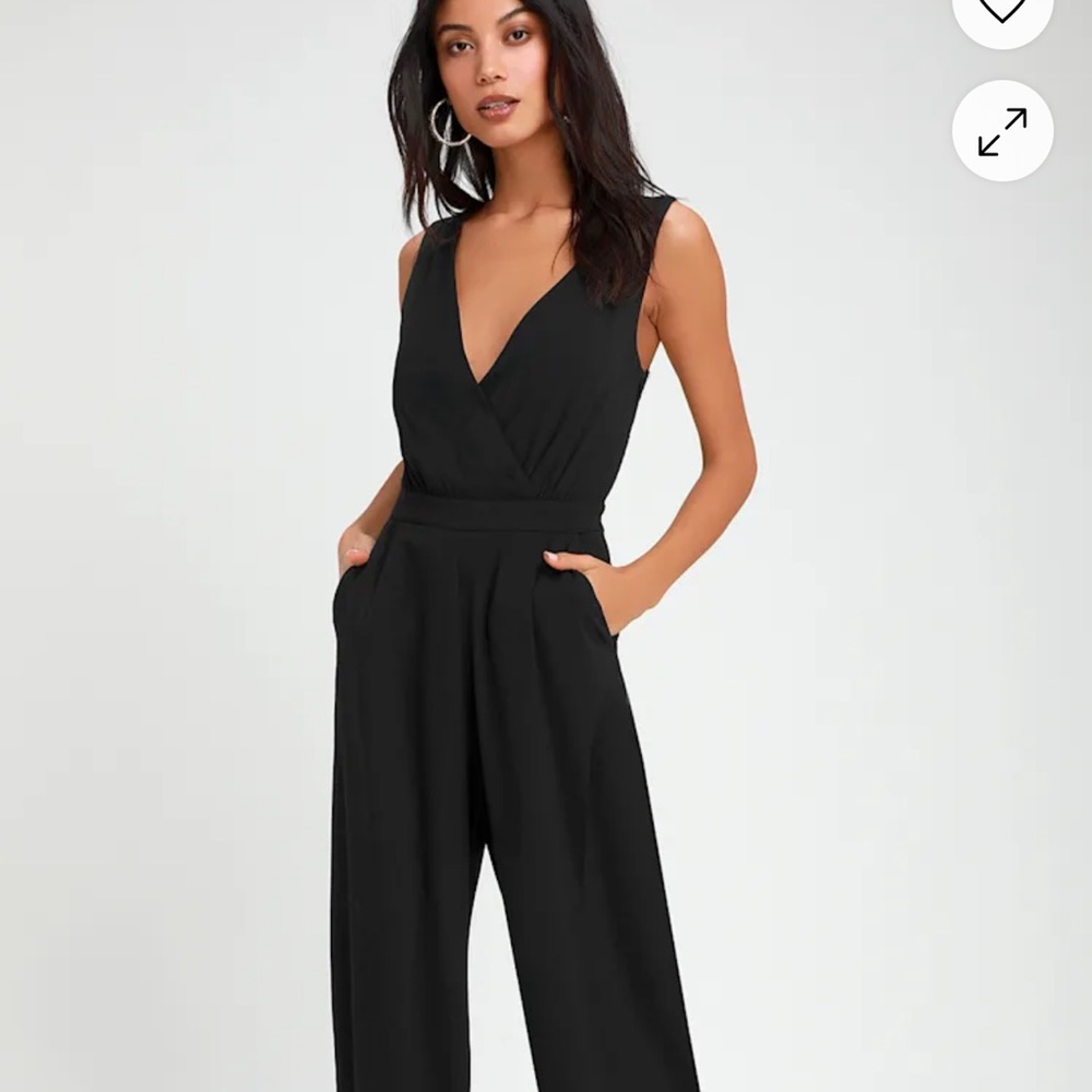 Lulu's Black Jumpsuit with Elegant Silhouette